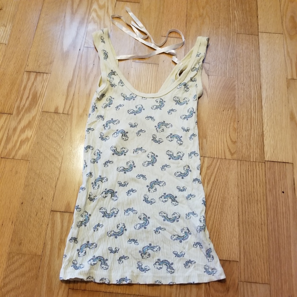 A Fine Mess Vintage Rainbows Ribbon Tank Top
